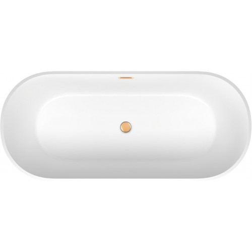 Ванна Wellsee Shell 180x80 28170404R (отдельностоящая ванна белый глянец, экран, ножки, сифон-автомат золото)