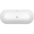 Ванна Wellsee Shell 180x80 28170404R (отдельностоящая ванна белый глянец, экран, ножки, сифон-автомат золото)