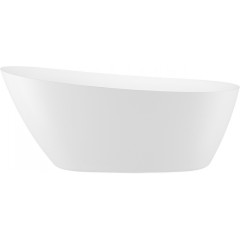 Ванна Wellsee Panta Rei 168x73 23720103R (отдельностоящая ванна белый глянец, экран, ножки, сифон-автомат матовый черный)
