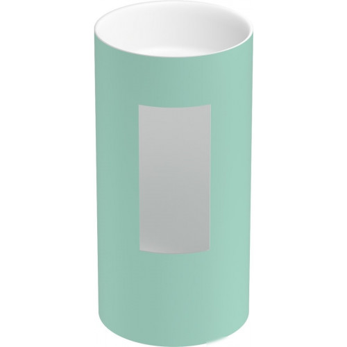 Умывальник Wellsee Chalice Perfection 230620000 (отдельностоящий, без отверстия под смеситель, цвет матовый светло-зеленый/глянцевый белый)