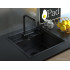 Кухонная мойка ARFEKA ECO AR 520*490, дозатор Black PVD Nano
