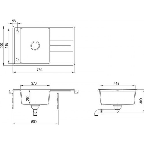 Кухонная мойка Aquasanita Bella SQB101AW (silica 111)