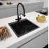 Кухонная мойка ARFEKA Eco AR 500*500 Black PVD Nano Decor Volcanic Rock
