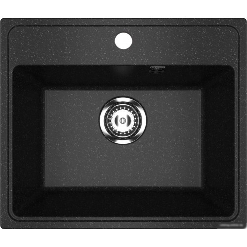 Кухонная мойка Practik PR-M 490-004 (черный оникс)
