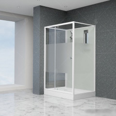 Душевая кабина RGW AN-207 411320788-95 80x80 (белый/прозрачное-матовое стекло)