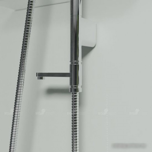 Душевая кабина RGW AN-207 411320788-95 80x80 (белый/прозрачное-матовое стекло)