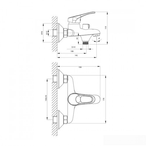 Смеситель Rossinka Silvermix B35-30