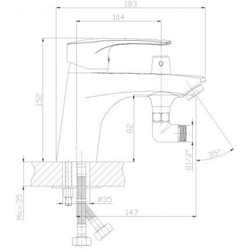 Смеситель Rossinka Silvermix T40-38