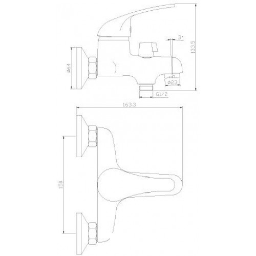 Смеситель Rossinka Silvermix Y40-30