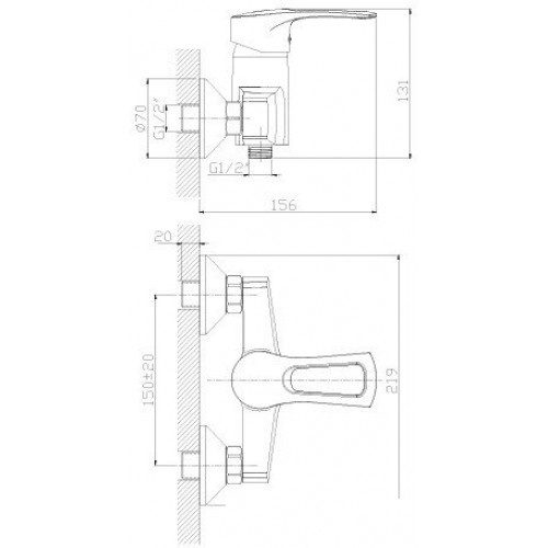 Смеситель Rossinka Silvermix T40-41