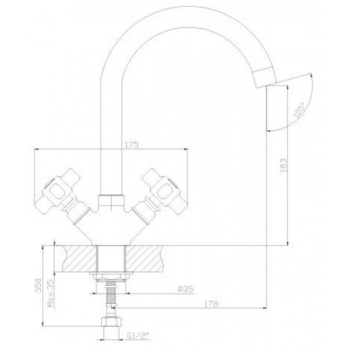 Смеситель Rossinka Silvermix Z02-71