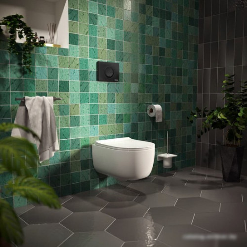 Панель смыва Berges Wasserhaus Novum R5 Soft Touch (черный)