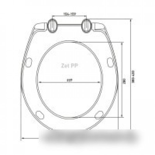 Сиденье для унитаза Berges Wasserhaus Zet PP 021504