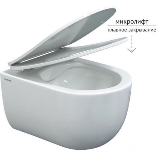 Унитаз подвесной Berges Wasserhaus Ventas Rimless 082135
