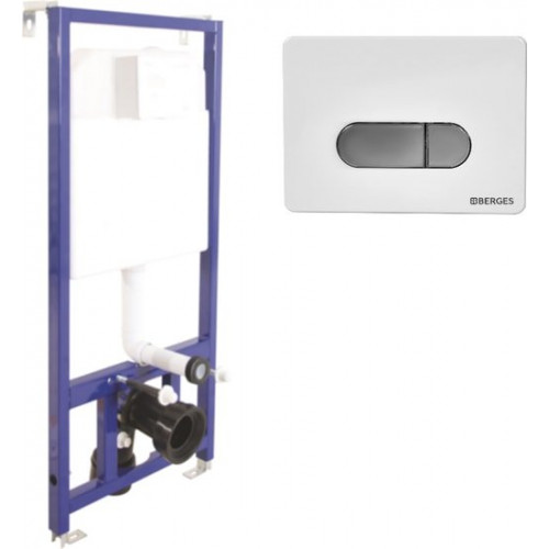 Инсталляция для унитаза Berges Wasserhaus Novum 525 D7 040000+040037