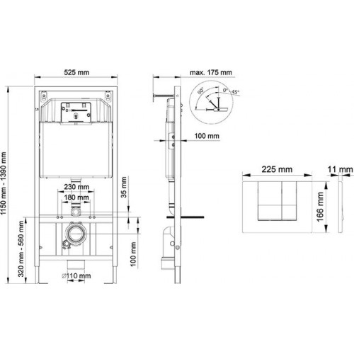 Инсталляция для унитаза Berges Wasserhaus Novum S3 040243