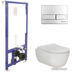 Унитаз Berges Wasserhaus Ego Rimless + Toma Slim + Novum525 + L3 047213