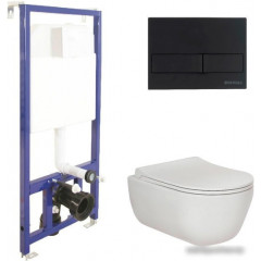 Унитаз Berges Wasserhaus Ego Rimless + Toma Slim + Novum525 + L5 047215