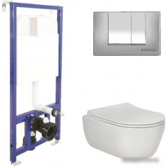 Унитаз Berges Wasserhaus Ego Rimless + Toma Slim + Novum525 + S3 047243