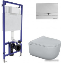 Унитаз Berges Wasserhaus Ego Rimless + Toma Slim SO + Novum525 + F3 047253