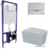 Унитаз Berges Wasserhaus Floe Rimless + Floe Slim SO + Novum525 + F3 043223