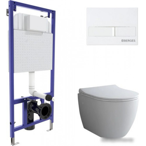 Унитаз Berges Wasserhaus Okus + Toma Slim SO + Novum525 + L1 043263