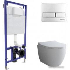 Унитаз Berges Wasserhaus Okus + Toma Slim SO + Novum525 + L3 043205