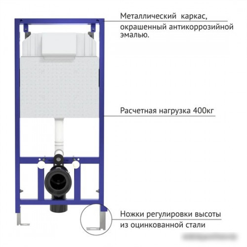 Унитаз Berges Wasserhaus Okus + Toma Slim SO + Novum525 + L3 043205