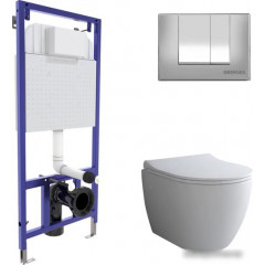 Унитаз Berges Wasserhaus Okus + Toma Slim SO + Novum525 + S3 043267