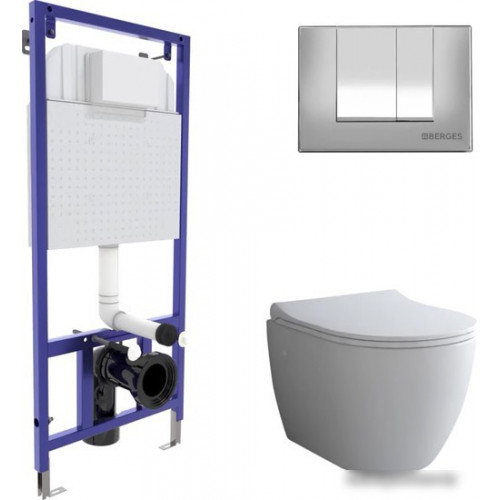 Унитаз Berges Wasserhaus Okus + Toma Slim SO + Novum525 + S3 043267