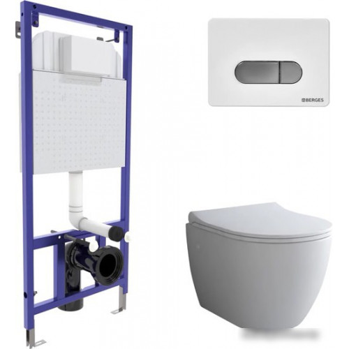 Унитаз Berges Wasserhaus Okus + Toma Slim SO + Novum525 + D7 043262