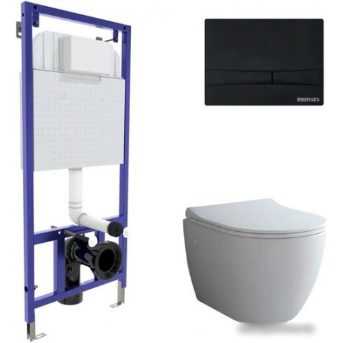 Унитаз Berges Wasserhaus Okus + Toma Slim SO + Novum525 + F5 043273