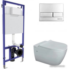 Унитаз Berges Wasserhaus Mascon Rimless + Toma Slim SO + Novum525 + L3 043216