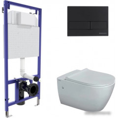 Унитаз Berges Wasserhaus Mascon Rimless + Toma Slim SO + Novum525 + L5 043217