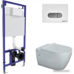 Унитаз Berges Wasserhaus Mascon Rimless + Toma Slim SO + Novum525 + D7 043214