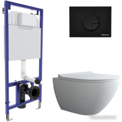 Унитаз подвесной Berges Wasserhaus Puma Rimless + Toma Slim SO + Novum525 + R5 043268