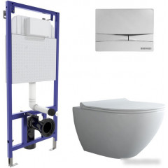 Унитаз подвесной Berges Wasserhaus Puma Rimless + Toma Slim SO + Novum525 + F3 043269