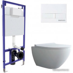 Унитаз Berges Wasserhaus Puma Rimless + Toma Slim SO + Novum525 + L1 043271
