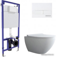 Унитаз Berges Wasserhaus Puma XL Rimless + Toma Slim SO + Novum525 + L1 043265