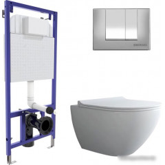 Унитаз Berges Wasserhaus Puma XL Rimless + Toma Slim SO + Novum525 + S3 043247