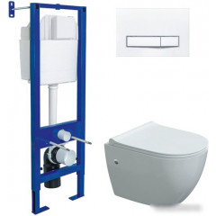 Унитаз подвесной Berges Wasserhaus Okus + Okus Slim SO + Atom Line 410 042446