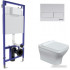 Унитаз подвесной Berges Wasserhaus Strati Rimless + Strati Slim SO + Novum 525 + L4 042455