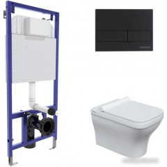 Унитаз подвесной Berges Wasserhaus Strati Rimless + Strati Slim SO + Novum 525 + L5 042449