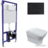 Унитаз подвесной Berges Wasserhaus Strati Rimless + Strati Slim SO + Novum 525 + L5 042449