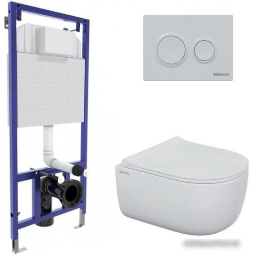 Унитаз Berges Wasserhaus Ego Rimless 043250 (с сиденьем)