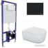 Унитаз подвесной Berges Wasserhaus Ego XL Rimless + Okus Slim SO + Novum525 + O5 043303