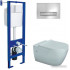 Унитаз подвесной Berges Wasserhaus Mascon Rimless + Okus Slim SO + Atom Line 410 043350
