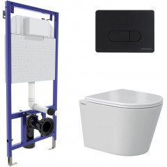 Унитаз подвесной Berges Wasserhaus Vita Rimless 043376 (с сиденьем)