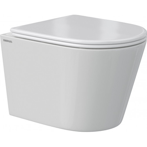 Унитаз подвесной Berges Wasserhaus Vita Rimless 043376 (с сиденьем)