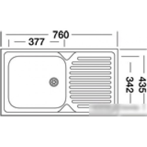Кухонная мойка Kromevye ЕС 240 D
